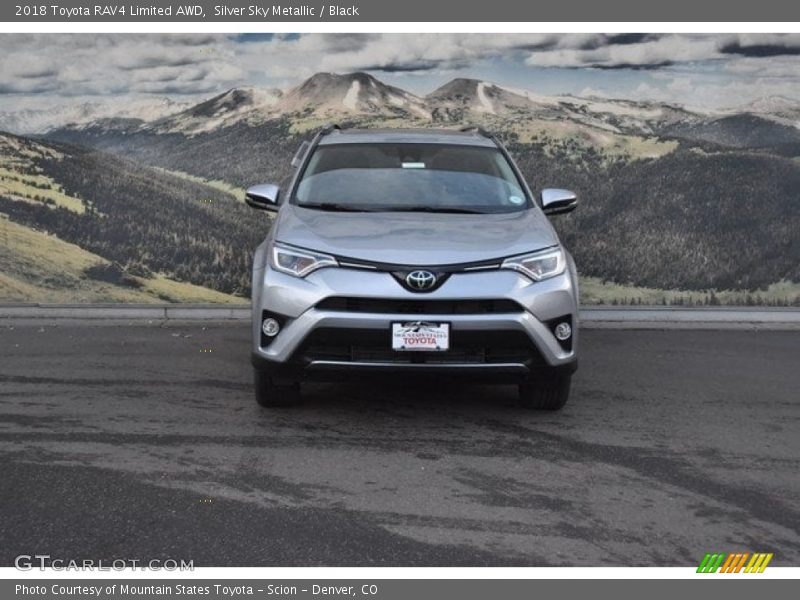 Silver Sky Metallic / Black 2018 Toyota RAV4 Limited AWD