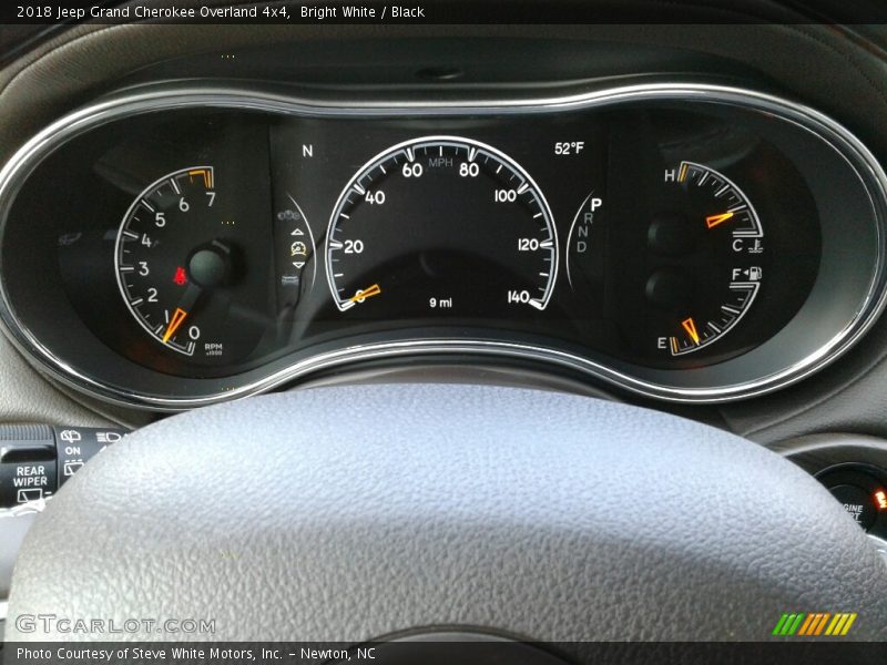 Bright White / Black 2018 Jeep Grand Cherokee Overland 4x4