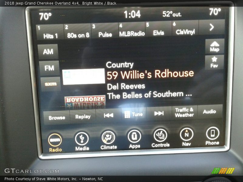 Bright White / Black 2018 Jeep Grand Cherokee Overland 4x4