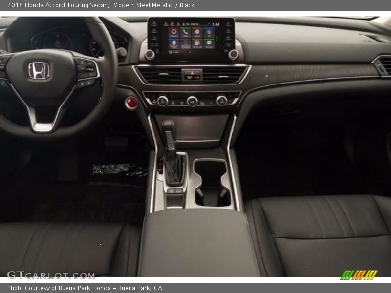 Modern Steel Metallic / Black 2018 Honda Accord Touring Sedan
