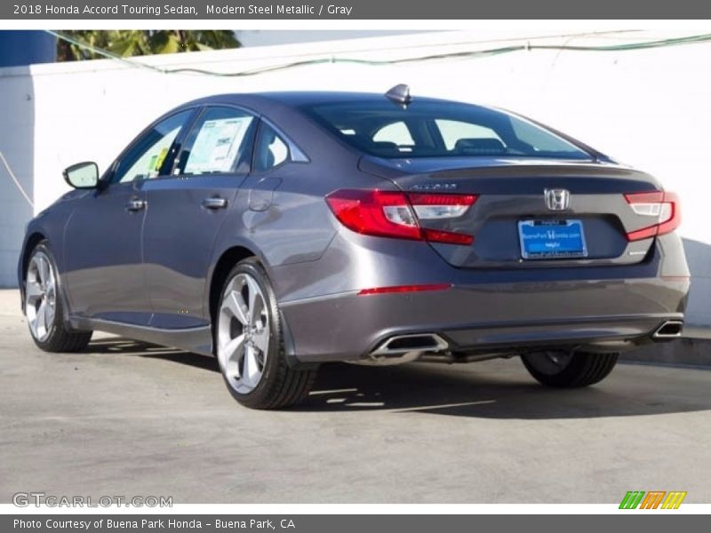Modern Steel Metallic / Gray 2018 Honda Accord Touring Sedan