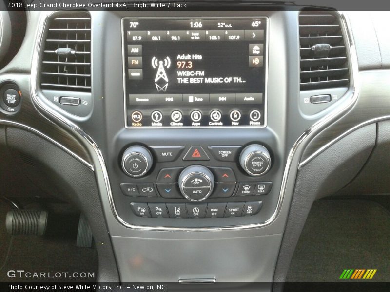 Bright White / Black 2018 Jeep Grand Cherokee Overland 4x4