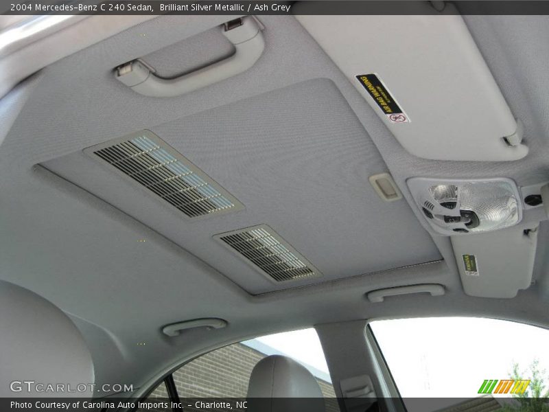 Brilliant Silver Metallic / Ash Grey 2004 Mercedes-Benz C 240 Sedan