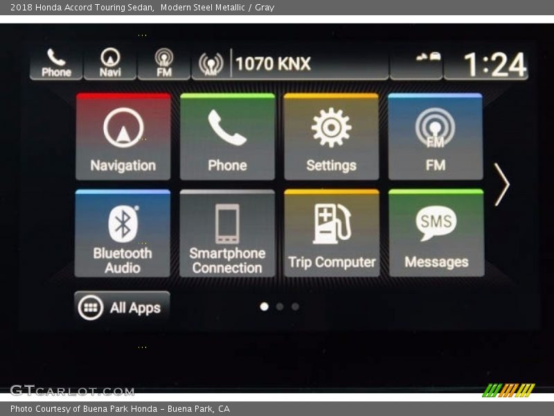 Modern Steel Metallic / Gray 2018 Honda Accord Touring Sedan