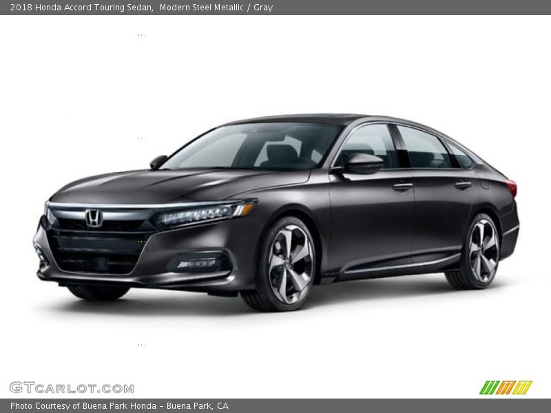 Modern Steel Metallic / Gray 2018 Honda Accord Touring Sedan
