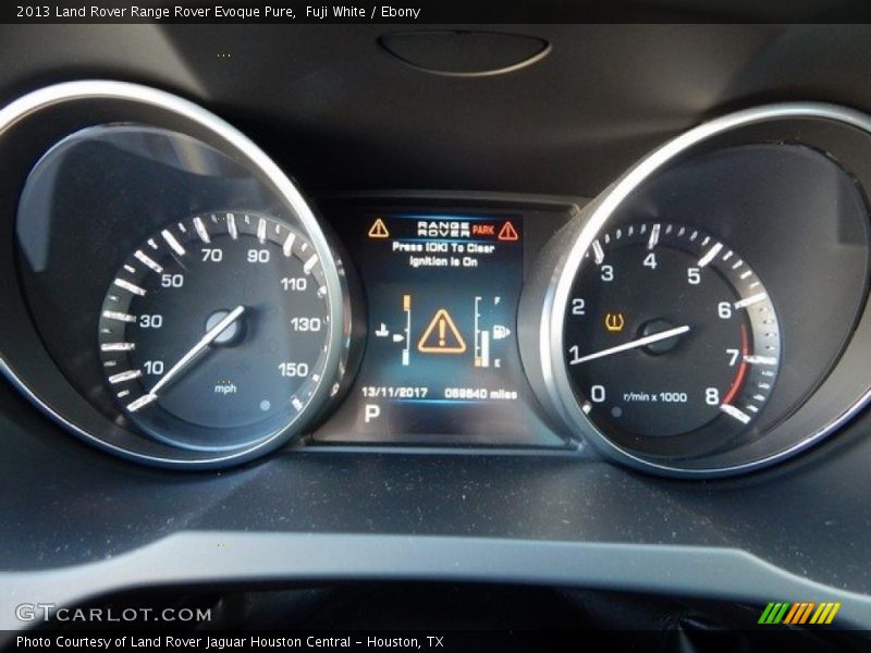 Fuji White / Ebony 2013 Land Rover Range Rover Evoque Pure