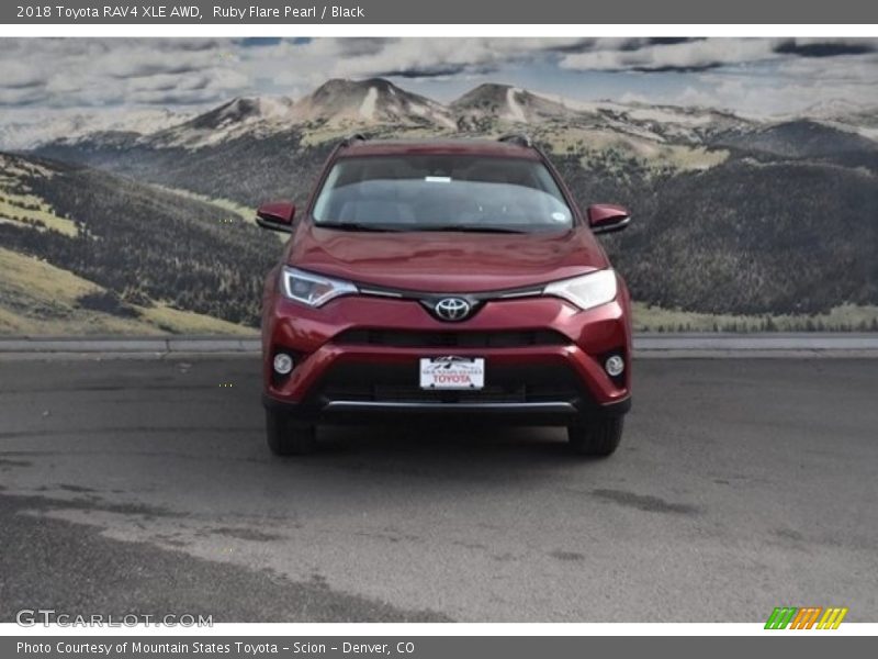 Ruby Flare Pearl / Black 2018 Toyota RAV4 XLE AWD