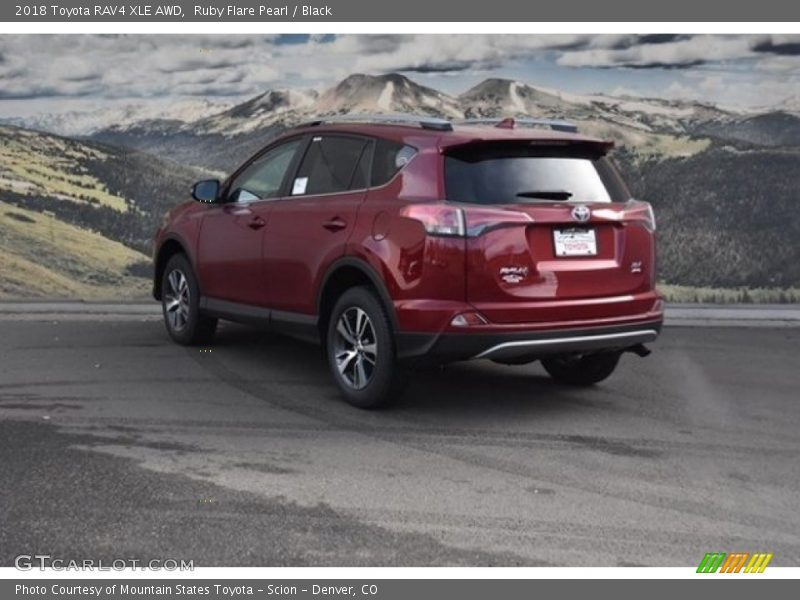 Ruby Flare Pearl / Black 2018 Toyota RAV4 XLE AWD