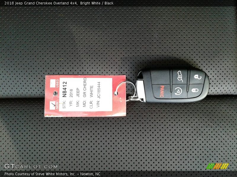 Bright White / Black 2018 Jeep Grand Cherokee Overland 4x4