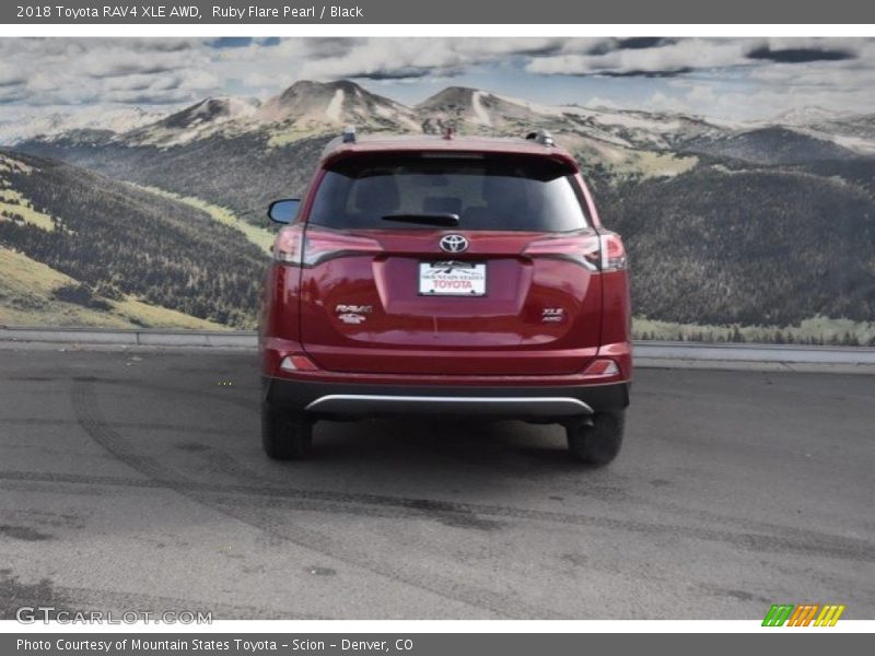 Ruby Flare Pearl / Black 2018 Toyota RAV4 XLE AWD