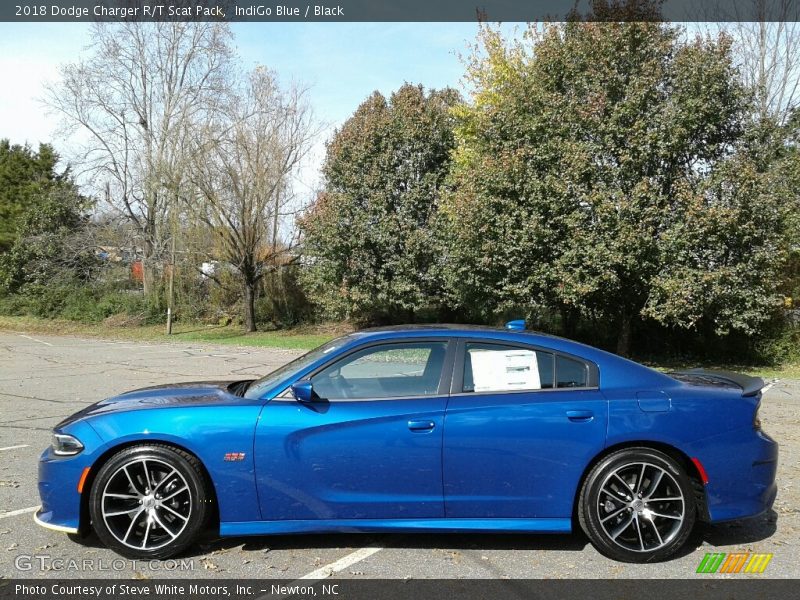 IndiGo Blue / Black 2018 Dodge Charger R/T Scat Pack