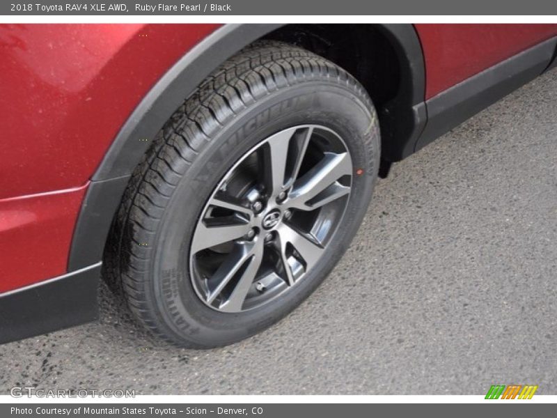 Ruby Flare Pearl / Black 2018 Toyota RAV4 XLE AWD