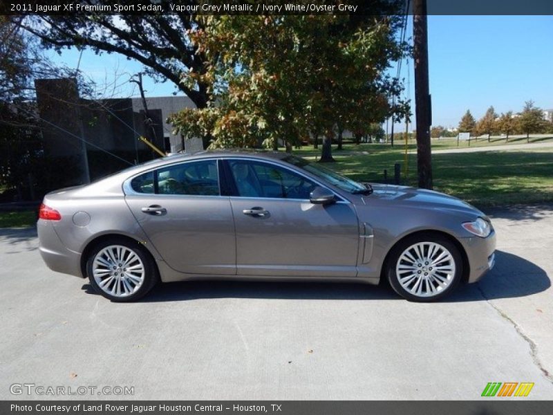 Vapour Grey Metallic / Ivory White/Oyster Grey 2011 Jaguar XF Premium Sport Sedan