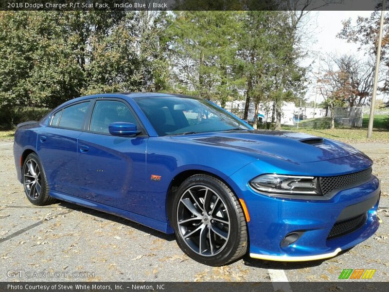 IndiGo Blue / Black 2018 Dodge Charger R/T Scat Pack