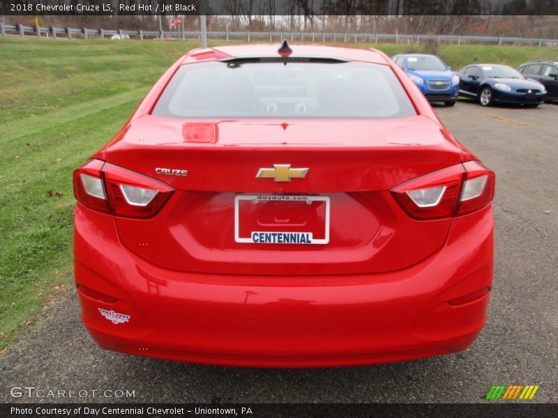 Red Hot / Jet Black 2018 Chevrolet Cruze LS