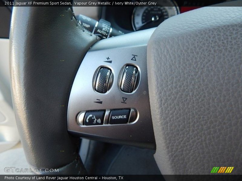 Vapour Grey Metallic / Ivory White/Oyster Grey 2011 Jaguar XF Premium Sport Sedan