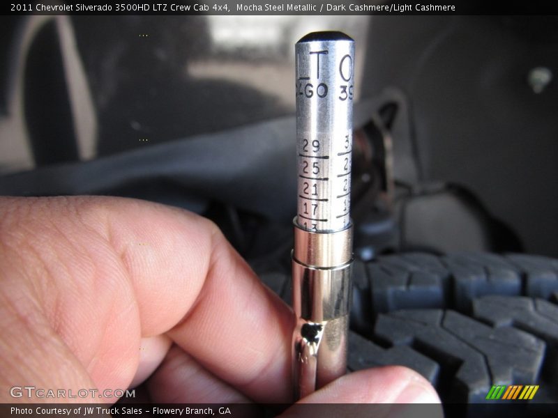 Mocha Steel Metallic / Dark Cashmere/Light Cashmere 2011 Chevrolet Silverado 3500HD LTZ Crew Cab 4x4