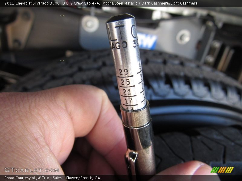 Mocha Steel Metallic / Dark Cashmere/Light Cashmere 2011 Chevrolet Silverado 3500HD LTZ Crew Cab 4x4