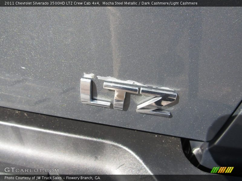 Mocha Steel Metallic / Dark Cashmere/Light Cashmere 2011 Chevrolet Silverado 3500HD LTZ Crew Cab 4x4