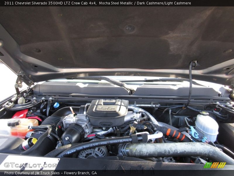 Mocha Steel Metallic / Dark Cashmere/Light Cashmere 2011 Chevrolet Silverado 3500HD LTZ Crew Cab 4x4