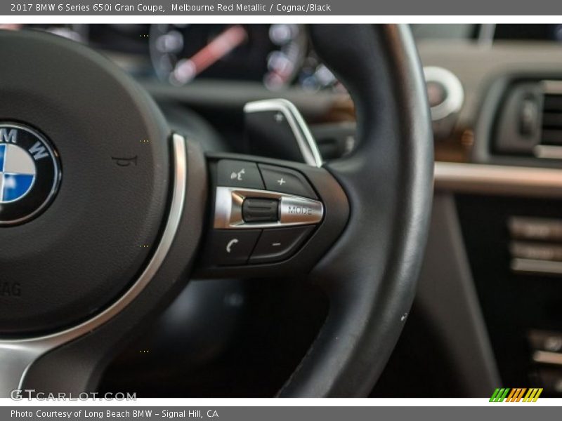 Melbourne Red Metallic / Cognac/Black 2017 BMW 6 Series 650i Gran Coupe