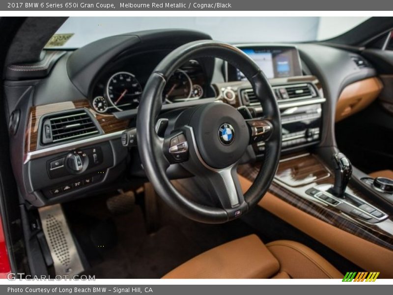 Melbourne Red Metallic / Cognac/Black 2017 BMW 6 Series 650i Gran Coupe