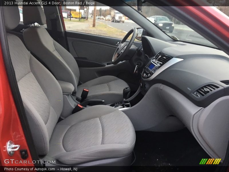 Boston Red / Beige 2013 Hyundai Accent GLS 4 Door