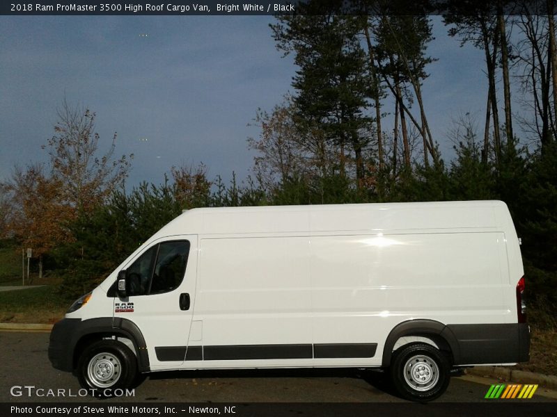 Bright White / Black 2018 Ram ProMaster 3500 High Roof Cargo Van