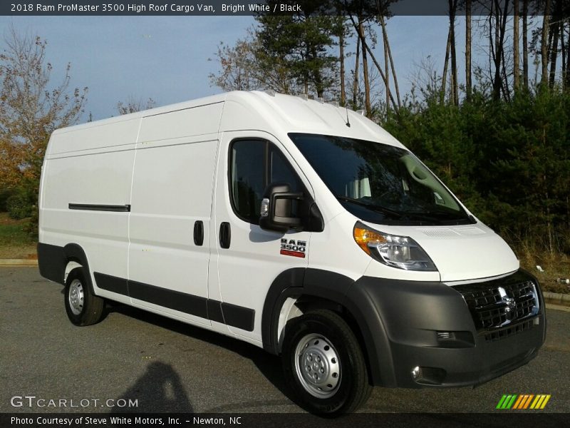 Bright White / Black 2018 Ram ProMaster 3500 High Roof Cargo Van