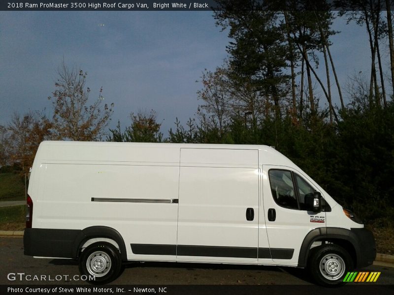 Bright White / Black 2018 Ram ProMaster 3500 High Roof Cargo Van