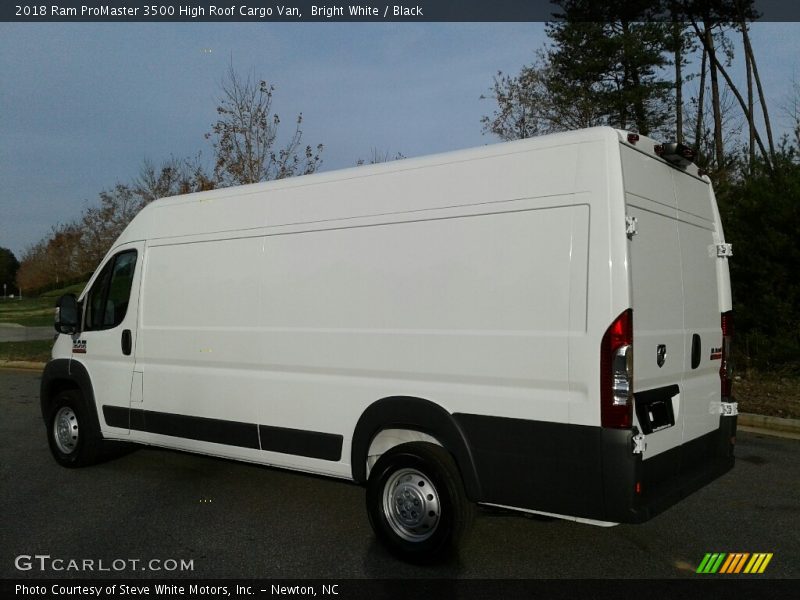 Bright White / Black 2018 Ram ProMaster 3500 High Roof Cargo Van