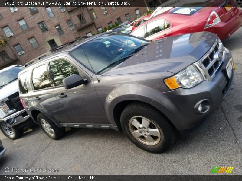 Sterling Gray Metallic / Charcoal Black 2012 Ford Escape XLT V6 4WD