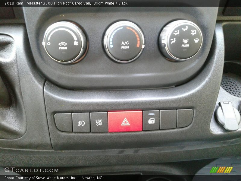 Controls of 2018 ProMaster 3500 High Roof Cargo Van