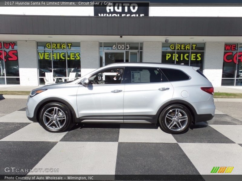 Circuit Silver / Gray 2017 Hyundai Santa Fe Limited Ultimate