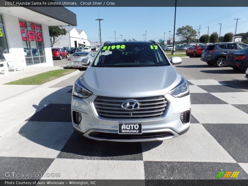 Circuit Silver / Gray 2017 Hyundai Santa Fe Limited Ultimate