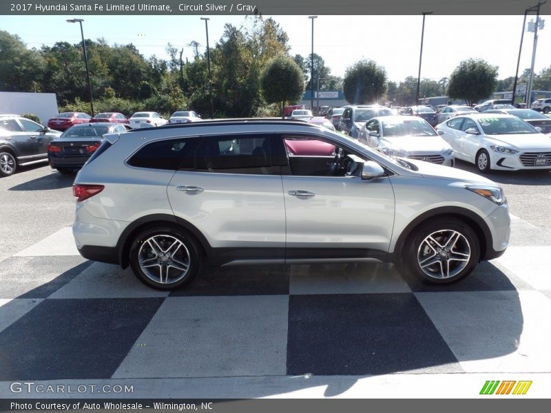 Circuit Silver / Gray 2017 Hyundai Santa Fe Limited Ultimate