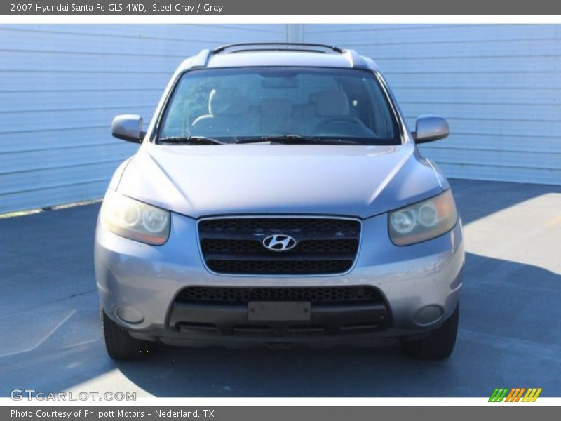 Steel Gray / Gray 2007 Hyundai Santa Fe GLS 4WD