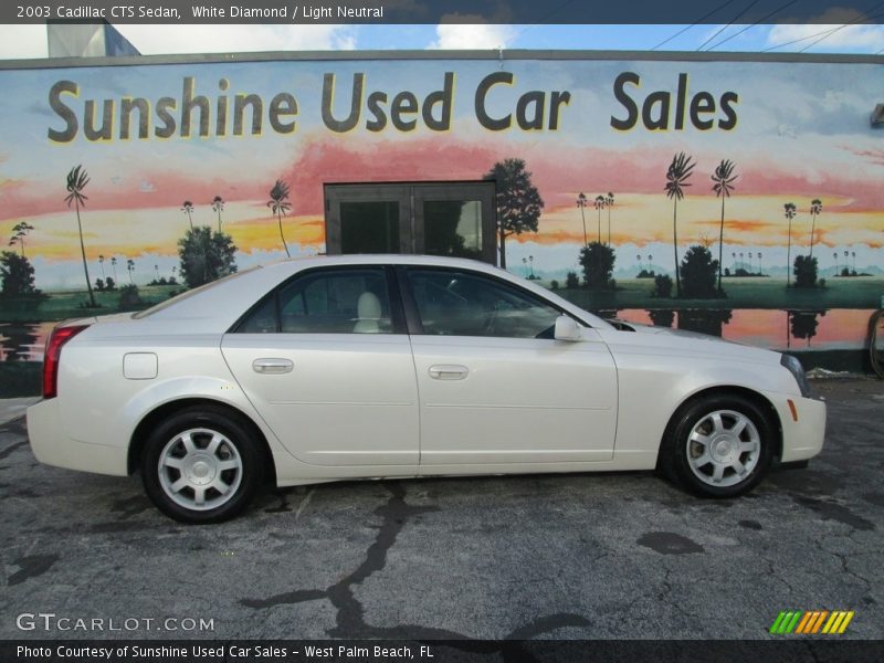 White Diamond / Light Neutral 2003 Cadillac CTS Sedan