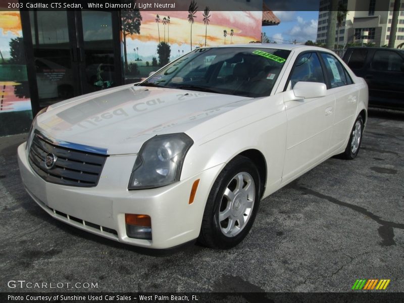 White Diamond / Light Neutral 2003 Cadillac CTS Sedan