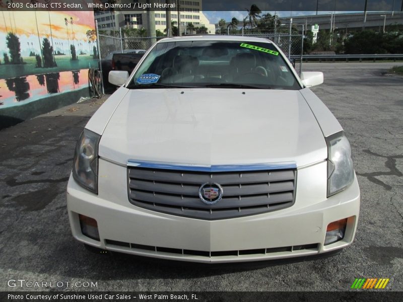 White Diamond / Light Neutral 2003 Cadillac CTS Sedan