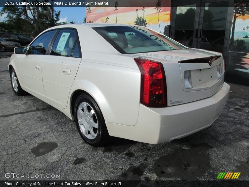 White Diamond / Light Neutral 2003 Cadillac CTS Sedan