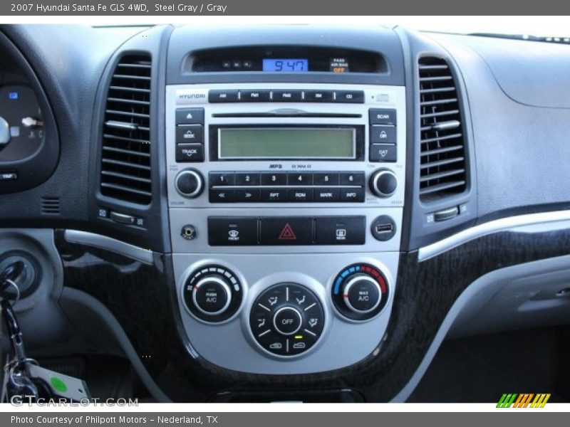 Steel Gray / Gray 2007 Hyundai Santa Fe GLS 4WD