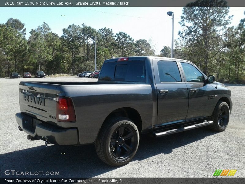 Granite Crystal Metallic / Black 2018 Ram 1500 Night Crew Cab 4x4