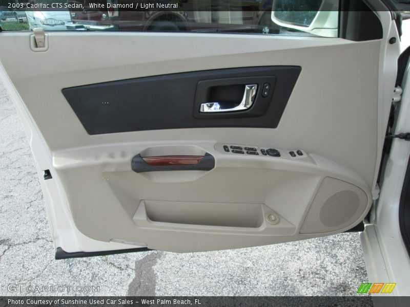 White Diamond / Light Neutral 2003 Cadillac CTS Sedan