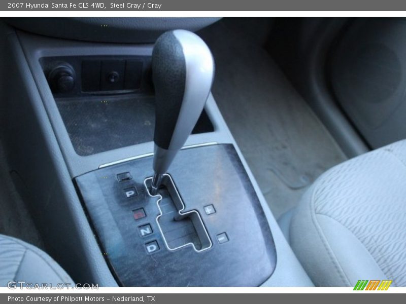 Steel Gray / Gray 2007 Hyundai Santa Fe GLS 4WD