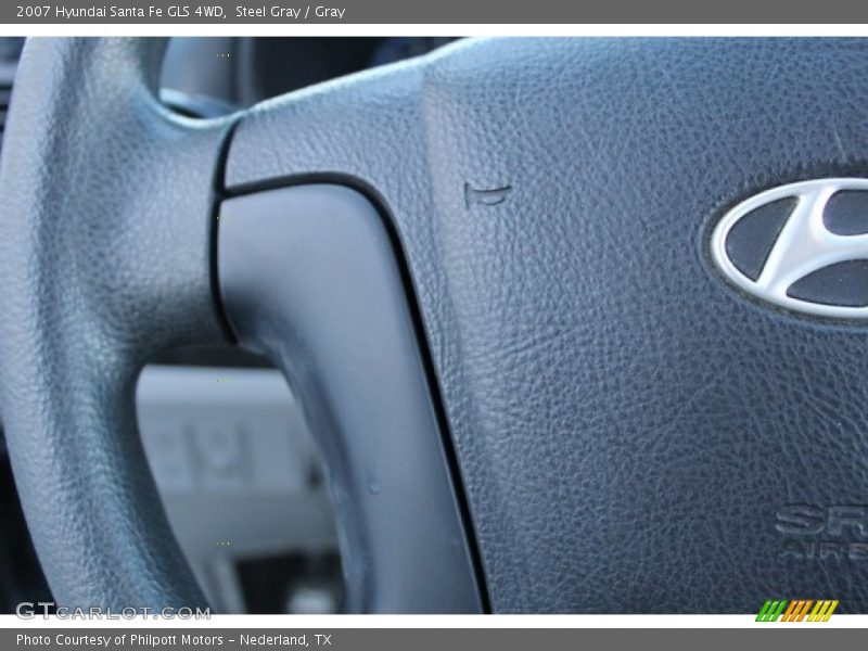 Steel Gray / Gray 2007 Hyundai Santa Fe GLS 4WD