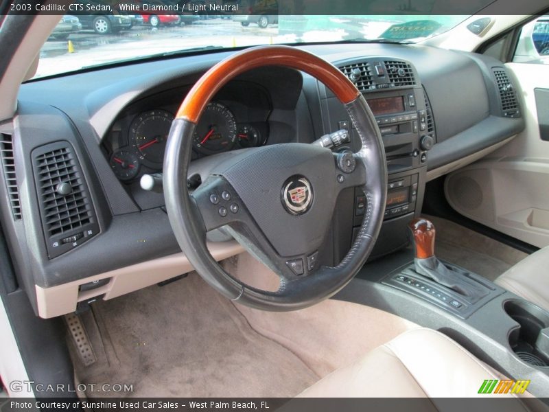 White Diamond / Light Neutral 2003 Cadillac CTS Sedan