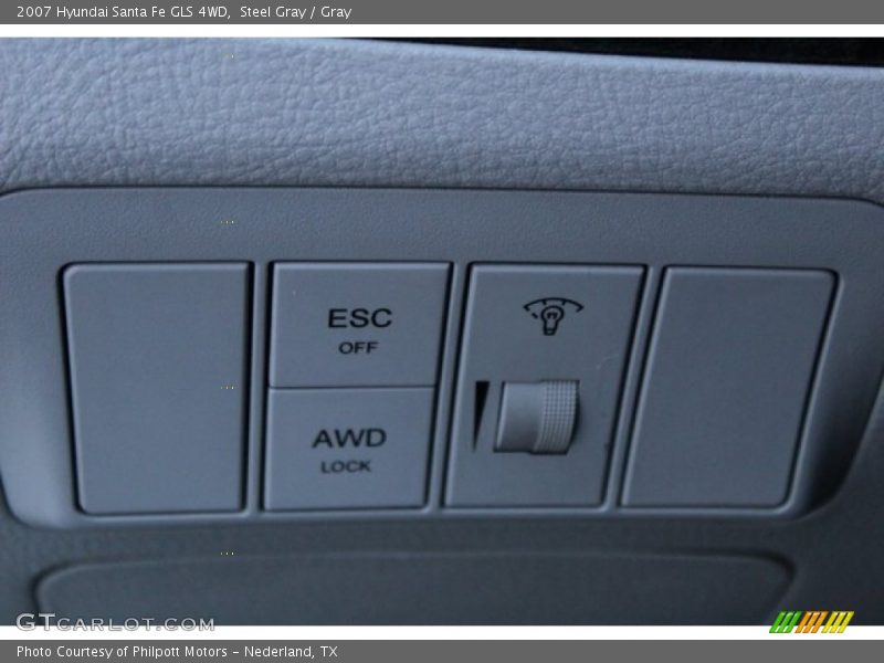 Steel Gray / Gray 2007 Hyundai Santa Fe GLS 4WD