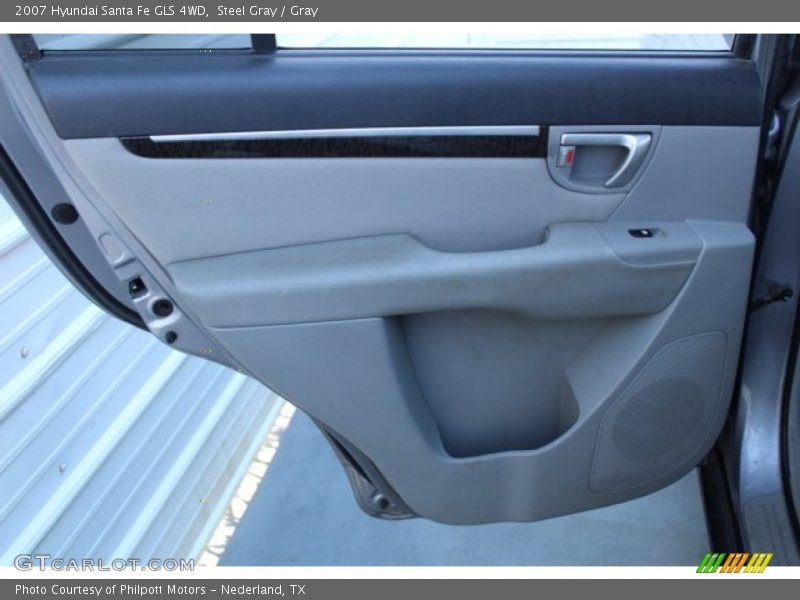 Steel Gray / Gray 2007 Hyundai Santa Fe GLS 4WD