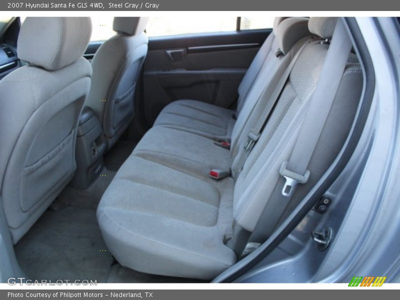 Steel Gray / Gray 2007 Hyundai Santa Fe GLS 4WD